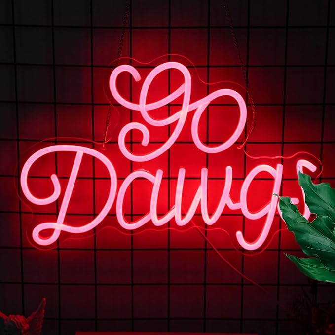 American Football Neon Sign Football Led Neon Light University Fans Rugby Game Neon LED Sign Red Letters Neon Light Up Sign for Bedroom Game Room Man Cave Party Decor Football Fans Gifts-VerdiqueGarden