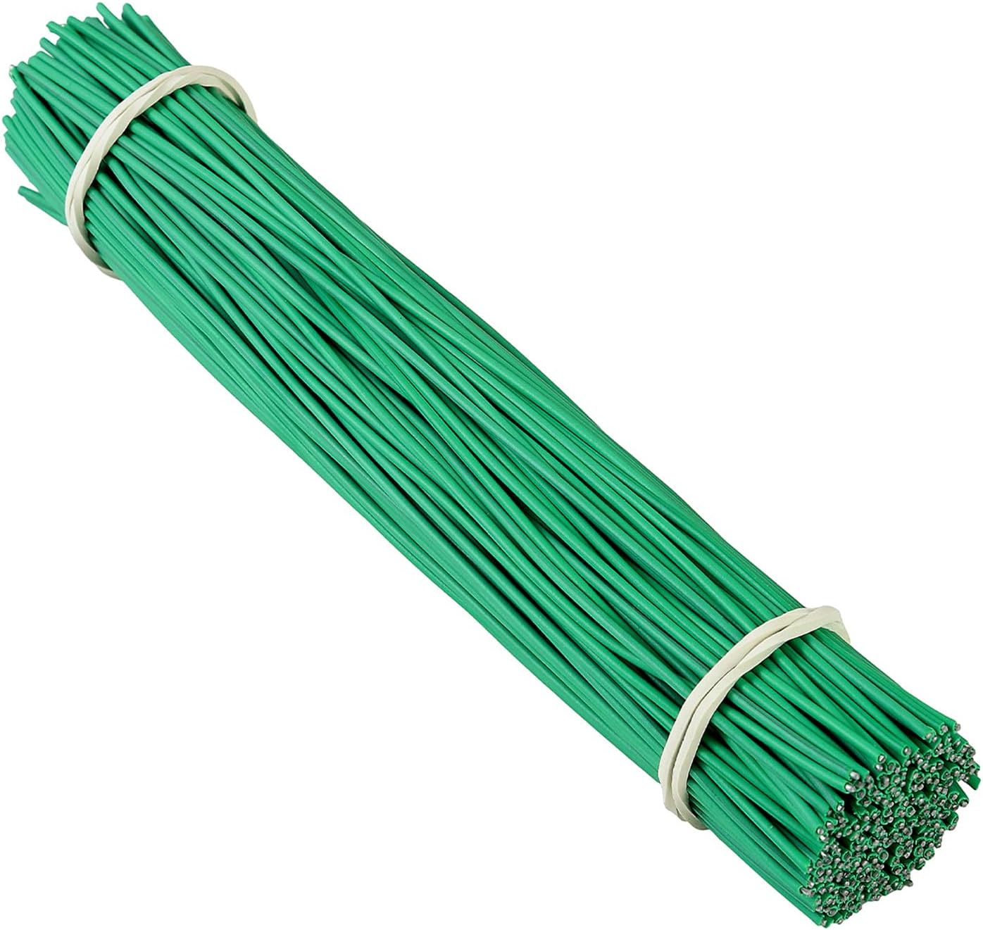 200 Pcs 6 inch Garden Twist Tie, Round Plastic Twist Ties for Plants, Vines and Wrapping Cords or Christmas Tree Gardening Plants Growth and Care, Office Home Cable Organization (Green)-VerdiqueGarden