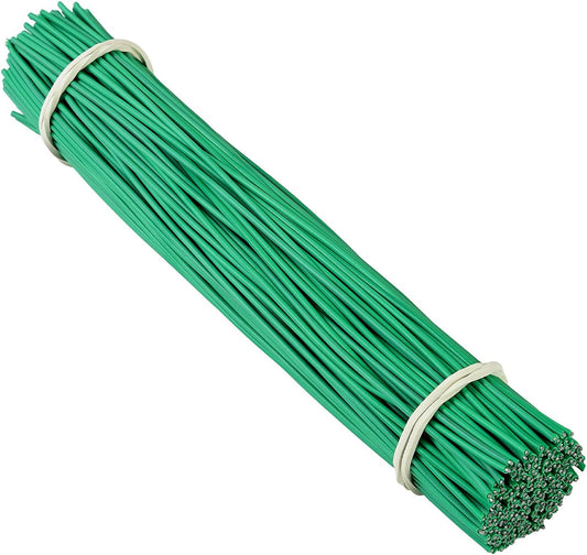 200 Pcs 6 inch Garden Twist Tie, Round Plastic Twist Ties for Plants, Vines and Wrapping Cords or Christmas Tree Gardening Plants Growth and Care, Office Home Cable Organization (Green)-VerdiqueGarden
