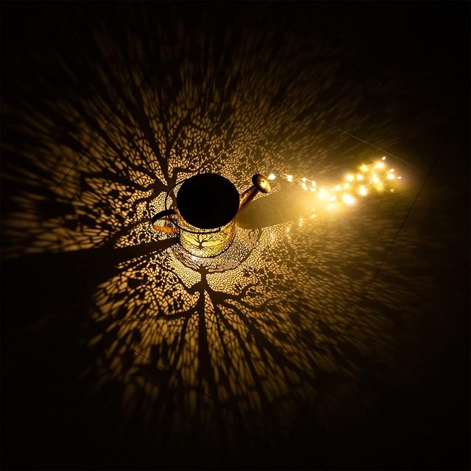 Solar Lights Outdoor Garden Decor, Large Waterproof Watering Can Landscape Lights Outside Decorations for Yard Front Porch Patio Backyard Gardening Gift for Mom Grandma Women Birthday-VerdiqueGarden