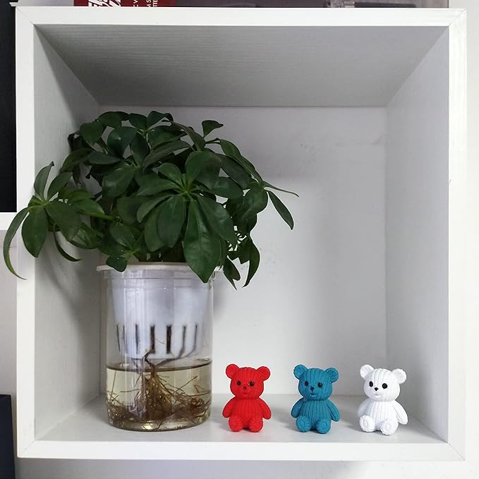 8Pcs Mini Resin Teddy Bear Figurines Cute Sweater Bears Desktop Ornaments Car Interior Decoration Garden FigurinesTiny Bear Statues Animals Sculpture Micro Landscape-VerdiqueGarden