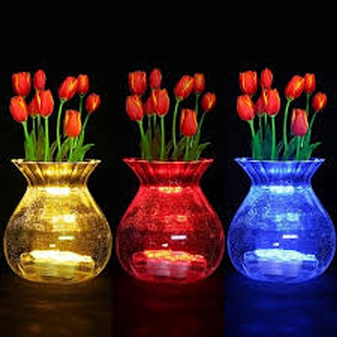 Bright LED Floral Tea Light Submersible Lights for Party Wedding (RGB(Changing Color), 60 Pack)-VerdiqueGarden