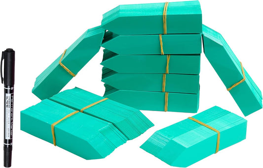 1000 Pcs Plant Tags, 4 Inch Plastic Garden Plant Pot Markers Waterproof Plant Labels, Green-VerdiqueGarden