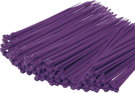 14 Inch Zip Ties Purple 1000 PCS, 40 Lbs- Heavy Duty Tensile Strength, Nylon PA66 UV Resistant Cable Ties for Indoor and Outdoor Use - Ideal for object bundling and fastening-VerdiqueGarden