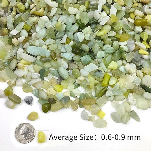 10LB Succulent Jade Pebbles for Landscaping, 3/8 Inch Natural Decorative Polished Stones, River Rocks for Landscaping, Vase, Flowerpot Decoration, Indoor Decoration and Garden Decoration-VerdiqueGarden
