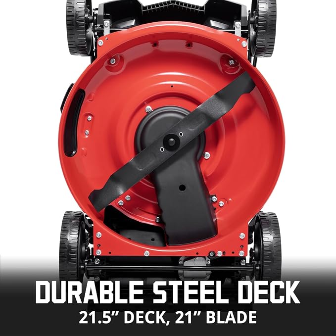 PowerSmart Lawn Mower Gas Powered, 21-Inch 144cc Engine 3-in-1 Walk-Behind Push Lawn Mower, Oil Included-VerdiqueGarden