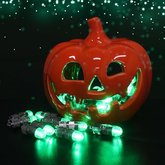SumDirect Pack of 12 LED Mini Non-Blinking Lights for Paper Lanterns Balloons Floral Wedding Halloween Christmas Party Decoration Centerpieces (12, Green)-VerdiqueGarden