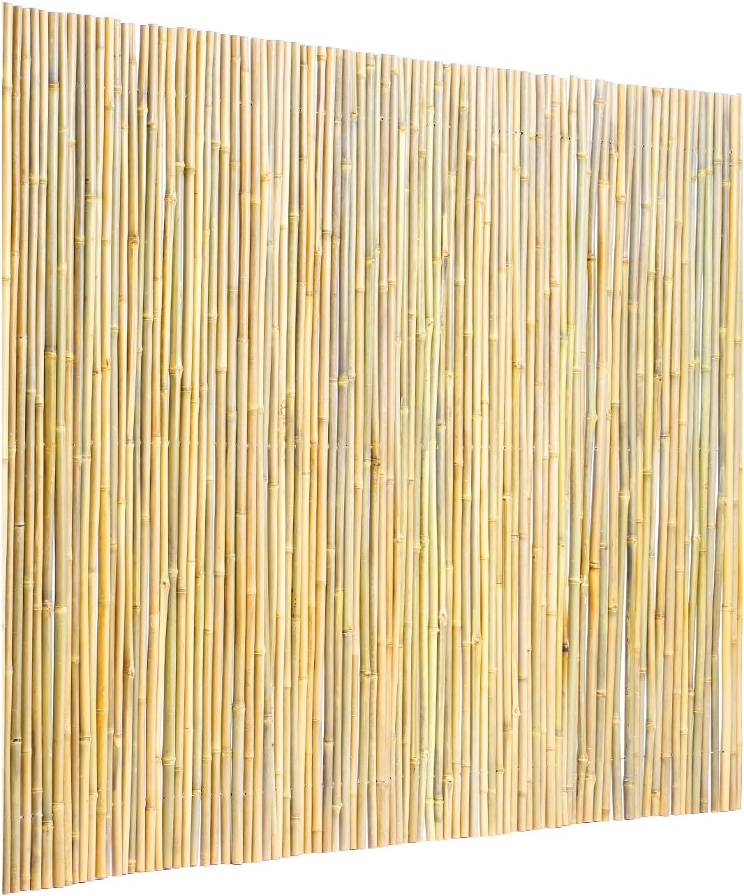 VEVOR Natural Rolled Bamboo Fence, Eco-Friendly Privacy Screen - 4 ft H x 6 ft L x 0.75 in D, Decorative for Garden, Backyard, Balcony, Patio, Pool Side-VerdiqueGarden
