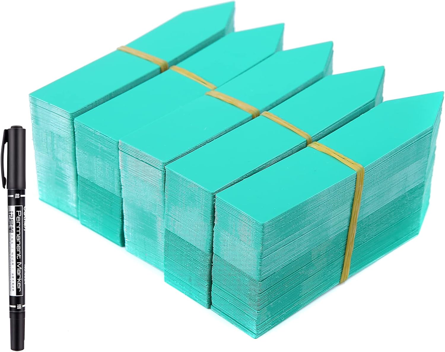 1000 Pcs 4 Inch Garden Plant Labels, Plastic Nursery Tags Waterproof Pot Seed Markers, Green-VerdiqueGarden