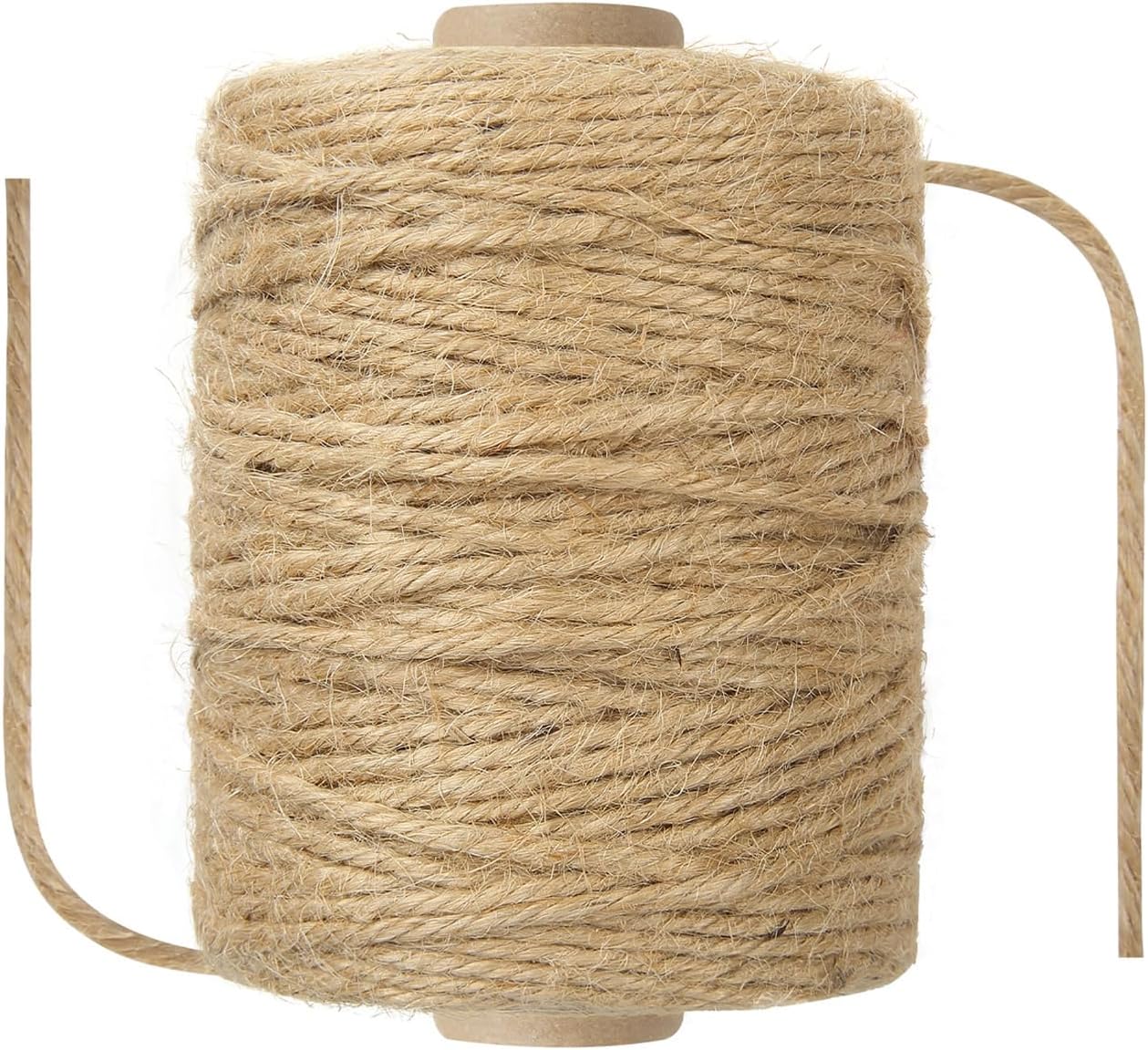 1/8 in (3mm) x 328 ft (100Meter) Natural Sisal Hemp Rope Heavy Duty Thick Twine for Cat Scratcher Post Tree, Garden, Binding, Crafts Packing Material-VerdiqueGarden