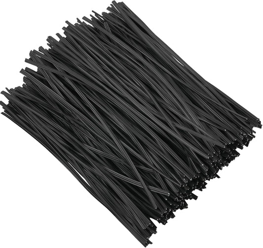 300 Pcs 6 inch Black Plastic Twist Ties, Cable Ties, for Bags, Gardening Tools-VerdiqueGarden