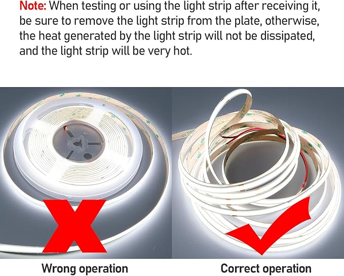 15M/49.2ft 24V COB LED Strip Light Waterproof IP65 Cool White 6000K Uniform Glow 5760LEDs CRI 93+ Flexible LED Tape Lights for DIY Cabinet Bedroom Kitchen Home Decor(No Power Supply)-VerdiqueGarden