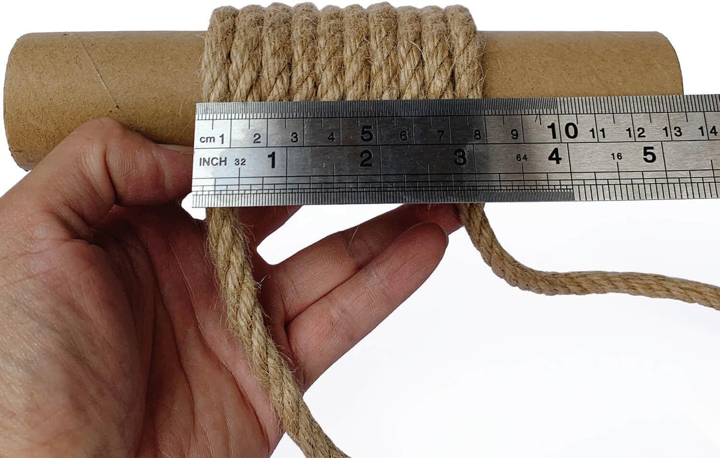 8mm Jute Rope, 164 Feet Braided Heavy Duty Twine, Thick Jute Twine Rope for Cat Scratch Post, Craft,DIY Artwork, Bundling, Home Decor, Gardening Applications (8MM 164FT)-VerdiqueGarden