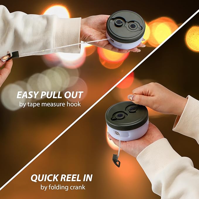 TRIROCKS 2 Pack Camping String Lights Portable Outdoor Hanging Lights 26.24Ft with 5 Lighting Modes IPX4 Waterproof Rechargeable LED Fairy String Lights for Garden Yard Christmas Party Camping Hiking-VerdiqueGarden