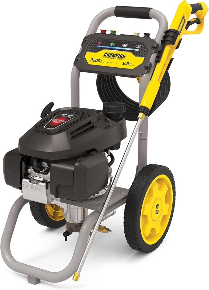 Champion Power Equipment 3200-PSI 2.5-GPM Low Profile Gas Pressure Washer with Honda Engine-VerdiqueGarden