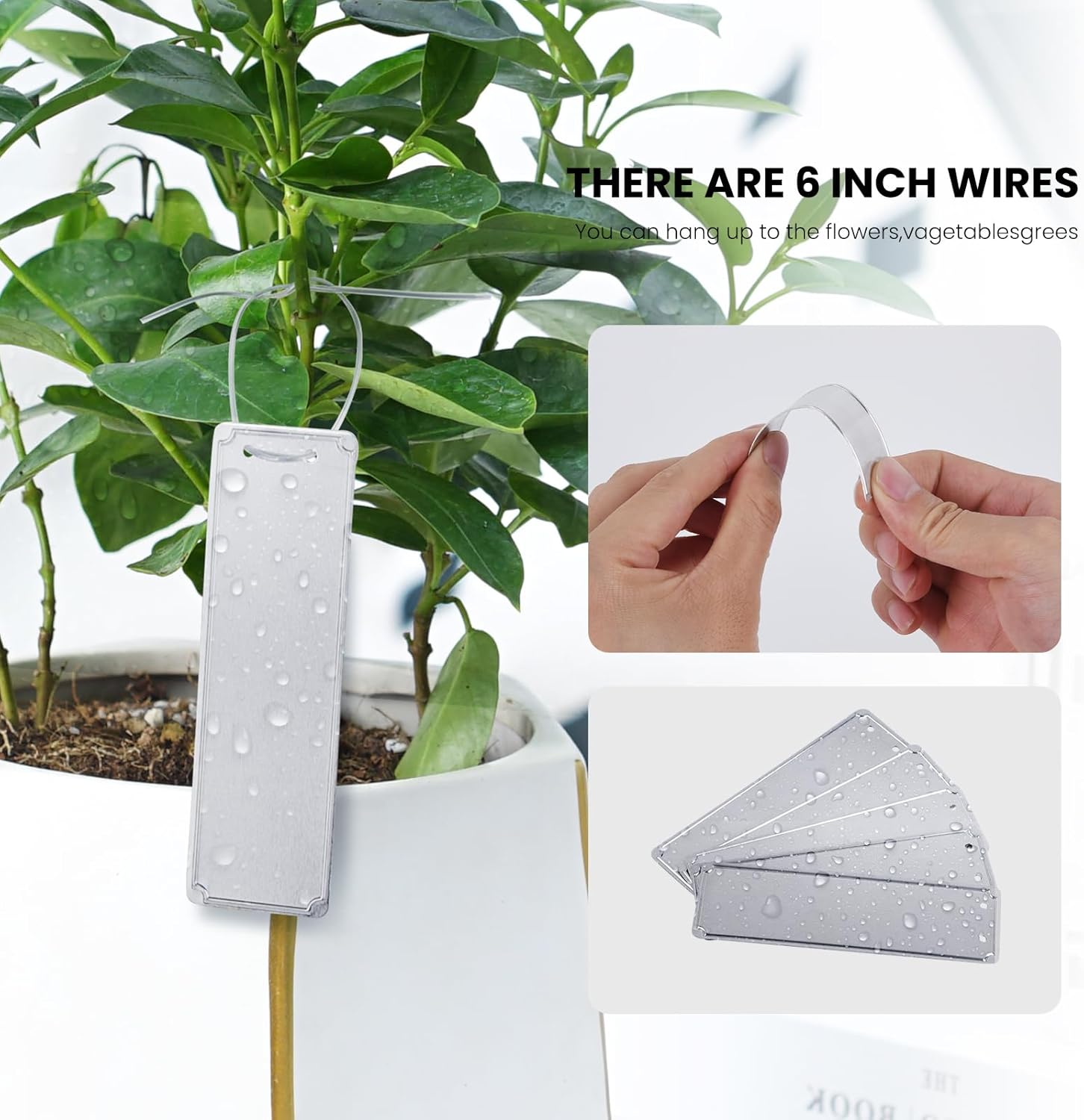 Metal Plant Labels, Aluminum Plant Tags, Aluminum Plant Label for Seedlings Garden Tree, Double Sided Write on Labels for Outdoor, Waterproof Metal Tags（50 Pcs）-VerdiqueGarden