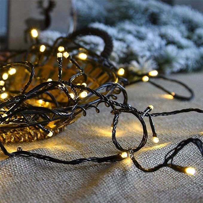 weillsnow 66 FT 200 LED Warm White Christmas Lights,Plug in Waterproof String Lights,8 Lighting Modes with Memory for Outdoor Indoor Garden Tree Christmas Party Decorations(Warm White)-VerdiqueGarden