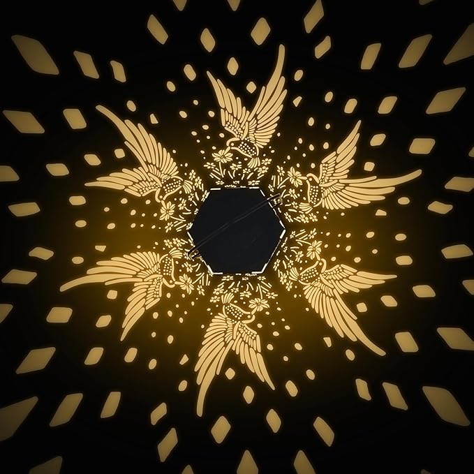 4 Pack Hummingbird Solar Lanterns Outdoor Waterproof - Birthday Gifts for Women, Men, Mom, Solar Lights Outdoor Hanging Garden Decor for Outside, Patio, Outdoor, Yard, Lawn, Balcony-VerdiqueGarden