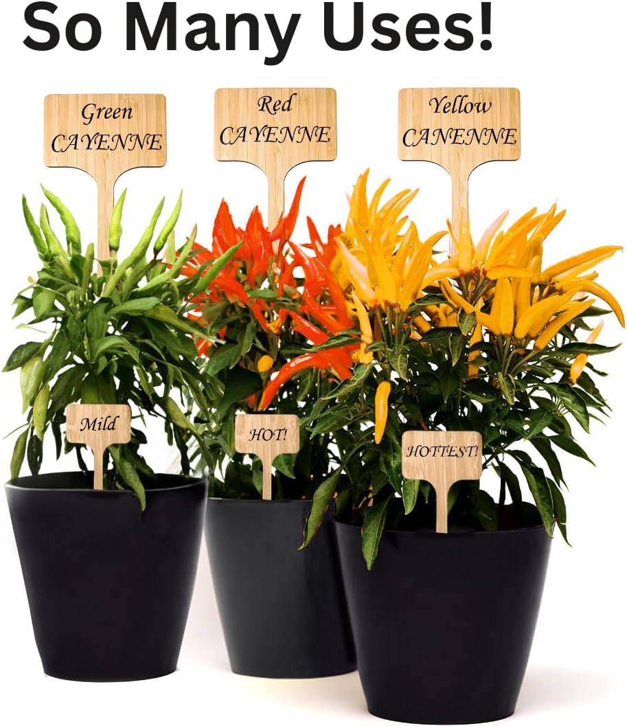 10 Pack 12 Inch Extra Tall Plant Labels Large Garden Markers Plant Name Tags for Flowers, Herbs, Vegatables, Seeds, Bulbs Easy to Read Larger Writing Area with Full Size Marker-VerdiqueGarden