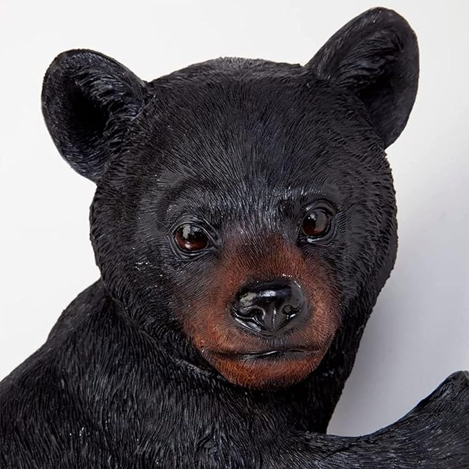 Bits and Pieces – Bear Cub Tree Hugger - Yard Decorations - Adorable Tree Sculpture - Outdoor Decoration - Garden Peeker Yard Art - 13-3/4" x 8"-VerdiqueGarden