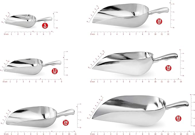 New Star 34585 Cast Aluminum Utility Scoop, 58-Ounce-VerdiqueGarden