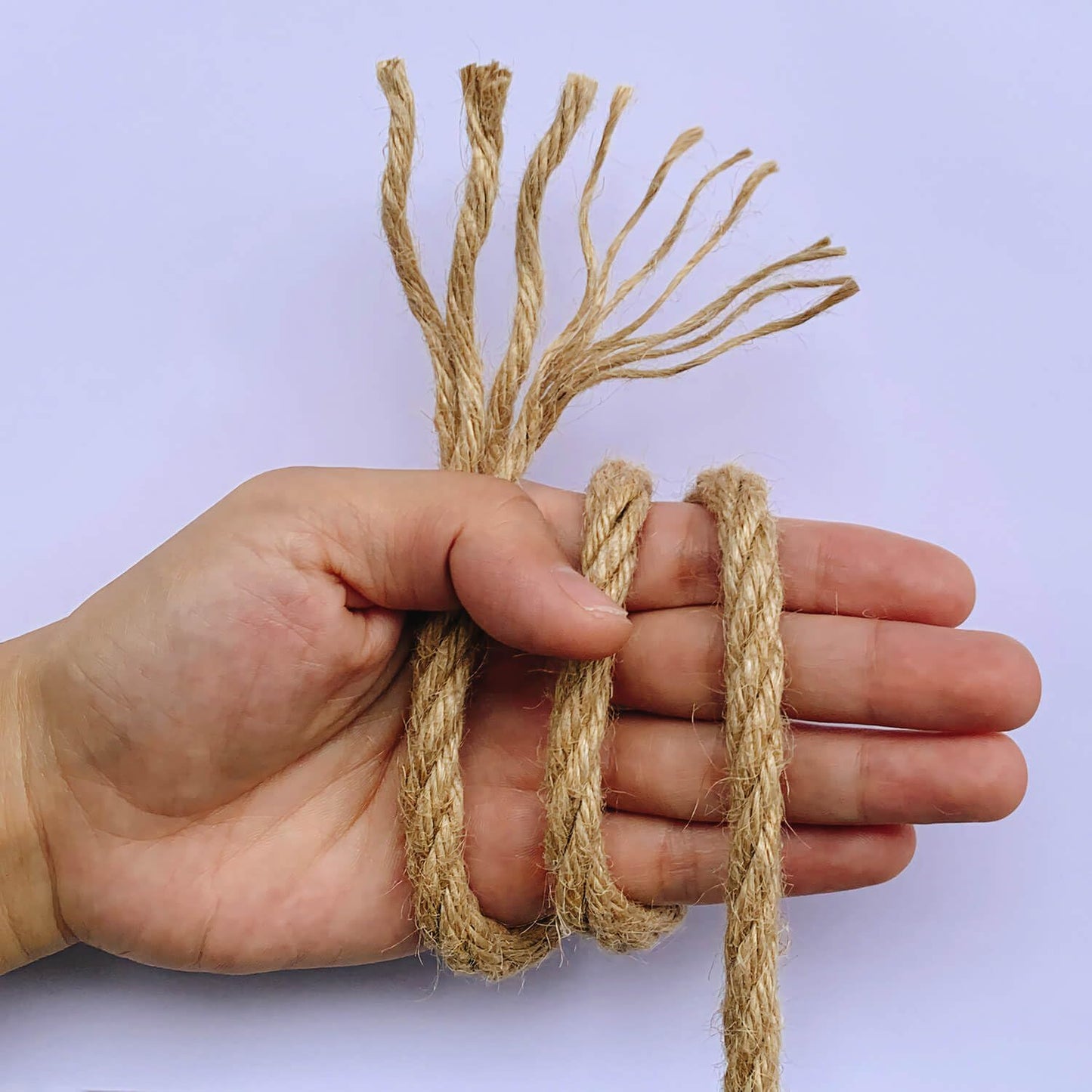 8mm Jute Rope, 164 Feet Braided Heavy Duty Twine, Thick Jute Twine Rope for Cat Scratch Post, Craft,DIY Artwork, Bundling, Home Decor, Gardening Applications (8MM 164FT)-VerdiqueGarden