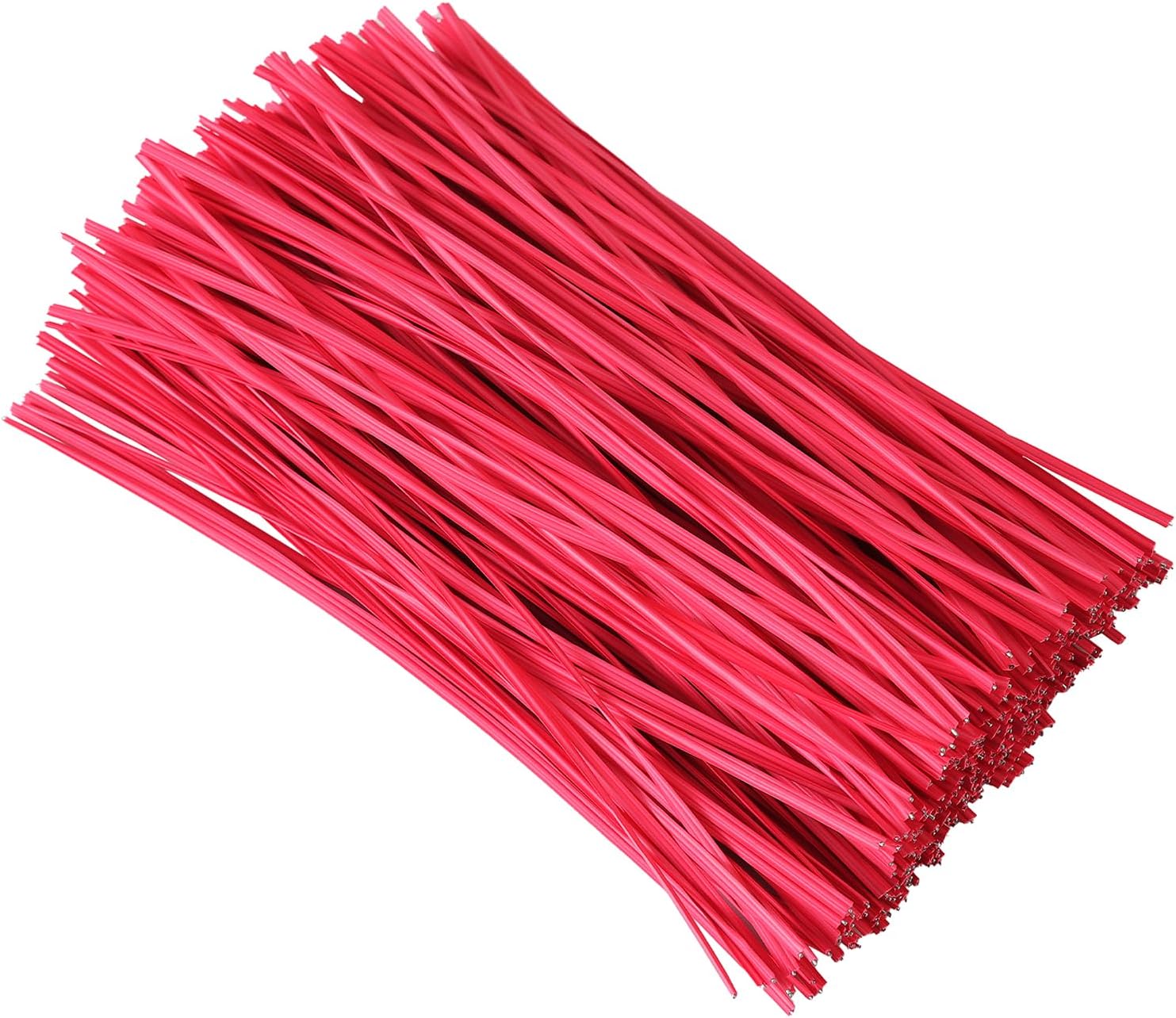 300 Pcs 6 inch Red Plastic Twist Ties, Cable Ties, for Bags, Gardening Tools-VerdiqueGarden