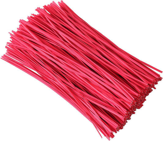 300 Pcs 6 inch Red Plastic Twist Ties, Cable Ties, for Bags, Gardening Tools-VerdiqueGarden