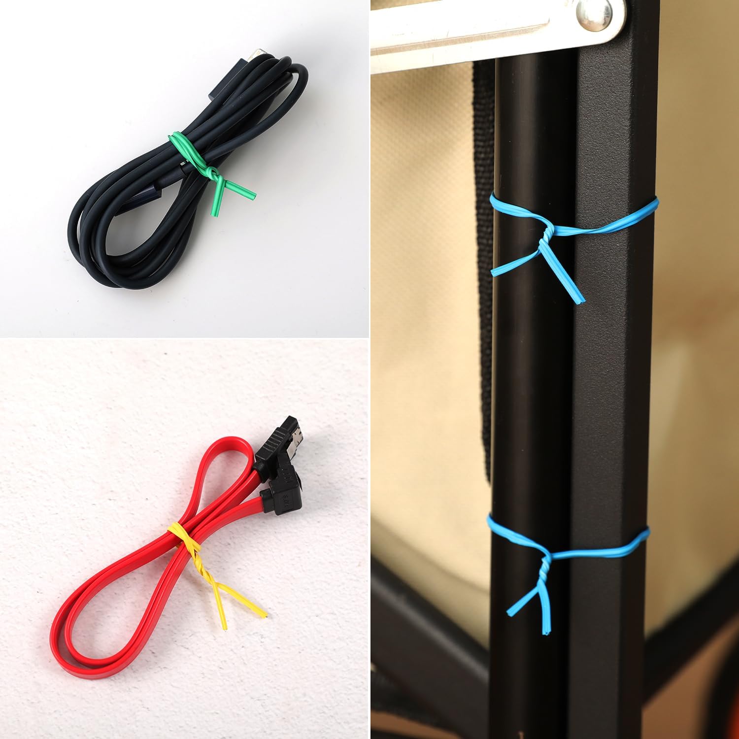 300 Pcs 6 inch Red Plastic Twist Ties, Cable Ties, for Bags, Gardening Tools-VerdiqueGarden