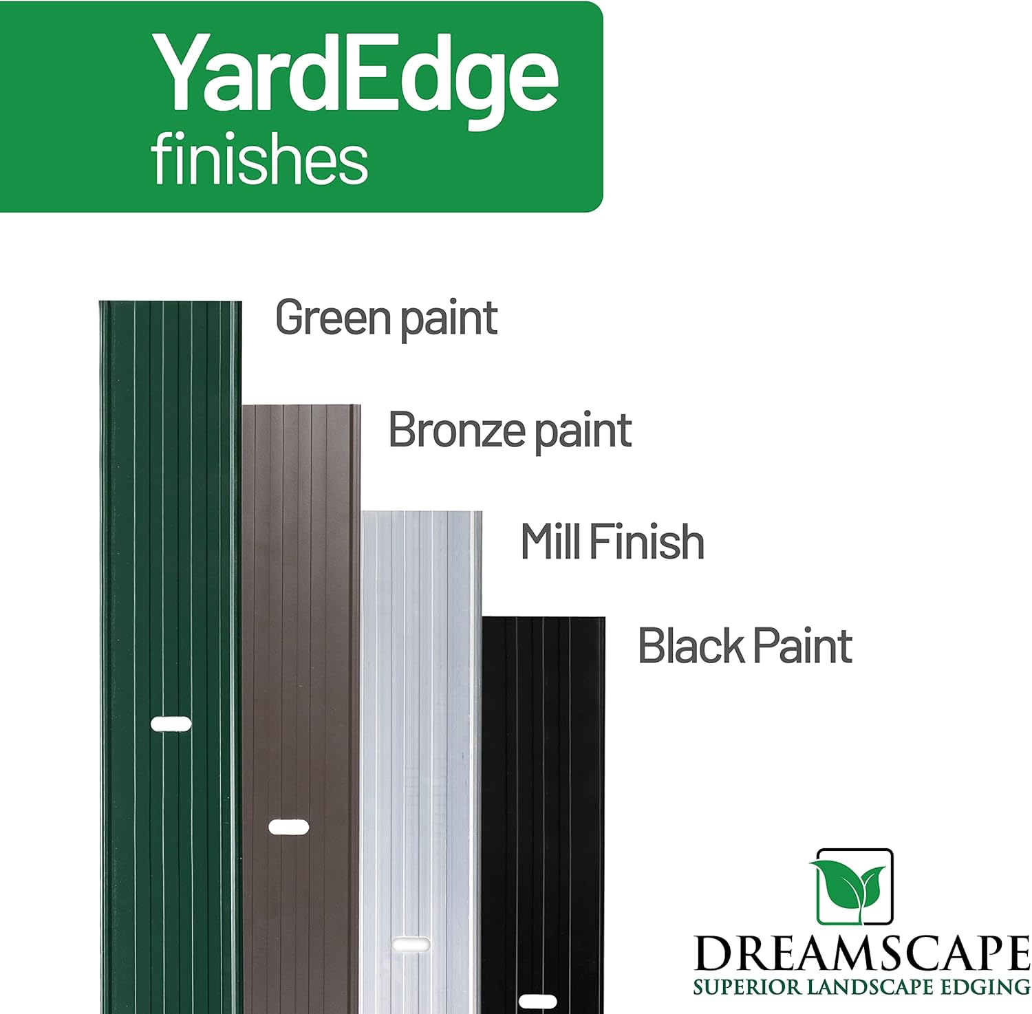 Dreamscape YardEdge Aluminum Landscape Edging - 12 Strips, 6ft Each (72ft Total), Bronze Duraflex Paint - Professional Quality Landscaping Border, Metal Divider for Lawn, Garden, Flowerbed-VerdiqueGarden
