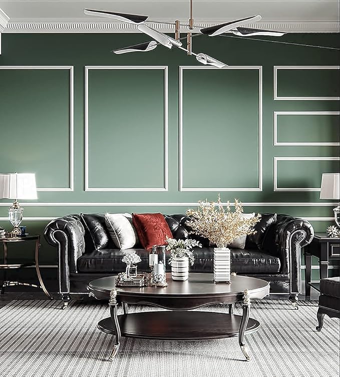 Dimoon 590''x17.7'' Green Peel and Stick Wallpaper Contact Paper Modern Self Adhesive Wall Paper Removable Renter Friendly Textured Solid Color Shelf Cabinet Vinyl Roll (590''x17.7'',Dark Green)-VerdiqueGarden