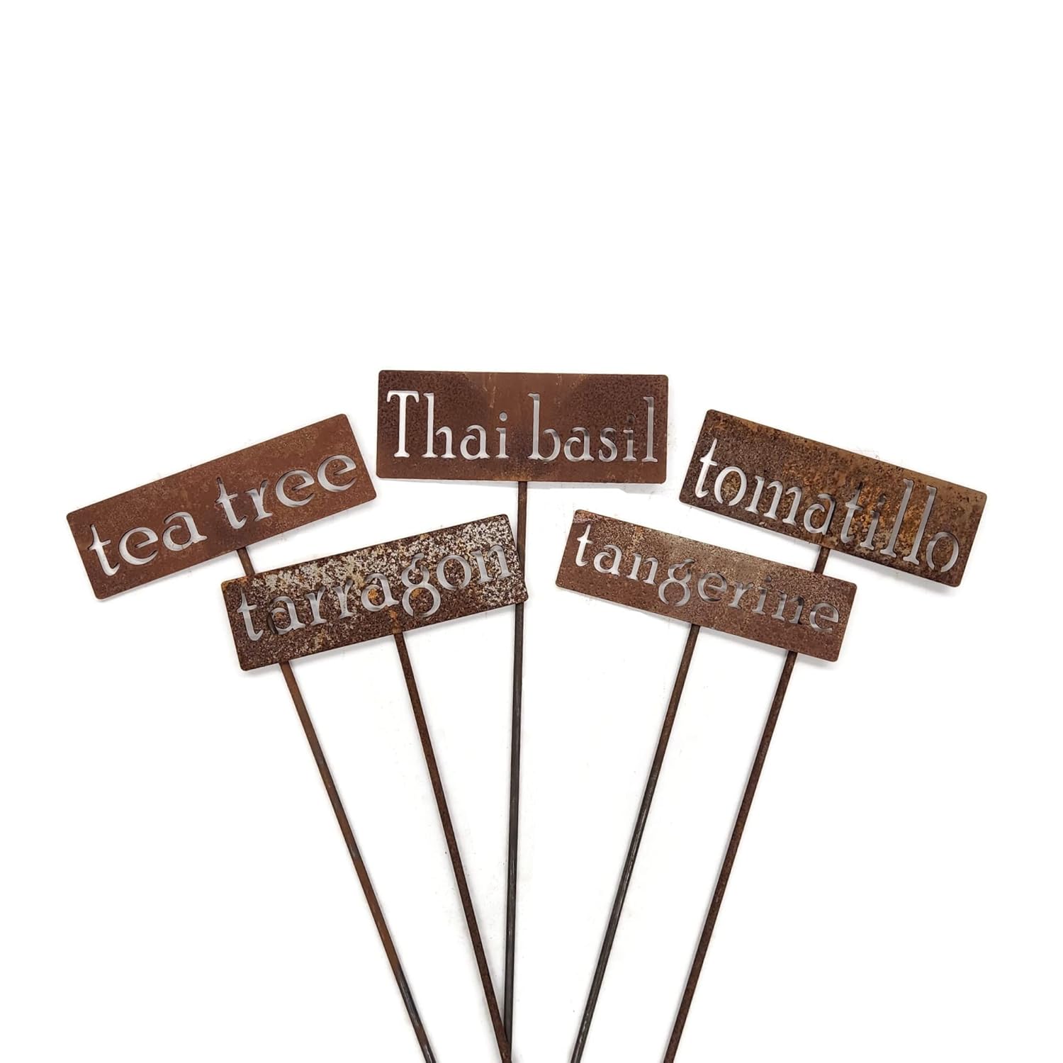 Classic Metal Garden Markers 19 Inches Tall (tomatoes, Naturally Rusted)-VerdiqueGarden