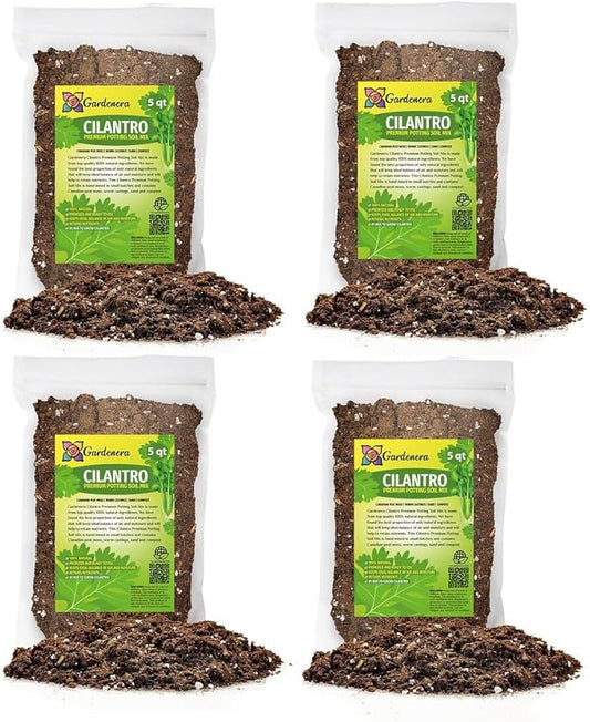 Cilantro Plant Potting Mix - Unlock Rich Growth and Flavorful Leaves with Our High-Performance Formula - 20 Quart-VerdiqueGarden