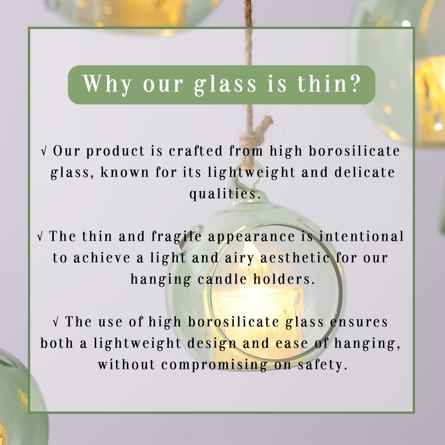 LETINE 12pcs Green Glass Orb Set, 2.17" & 1.93" Spheres for Air Plant Terrarium, Tea Light & Votive Candle Holders - Ideal for Wedding Centerpieces, Christmas Table Decorations, Rehearsal Dinner-VerdiqueGarden