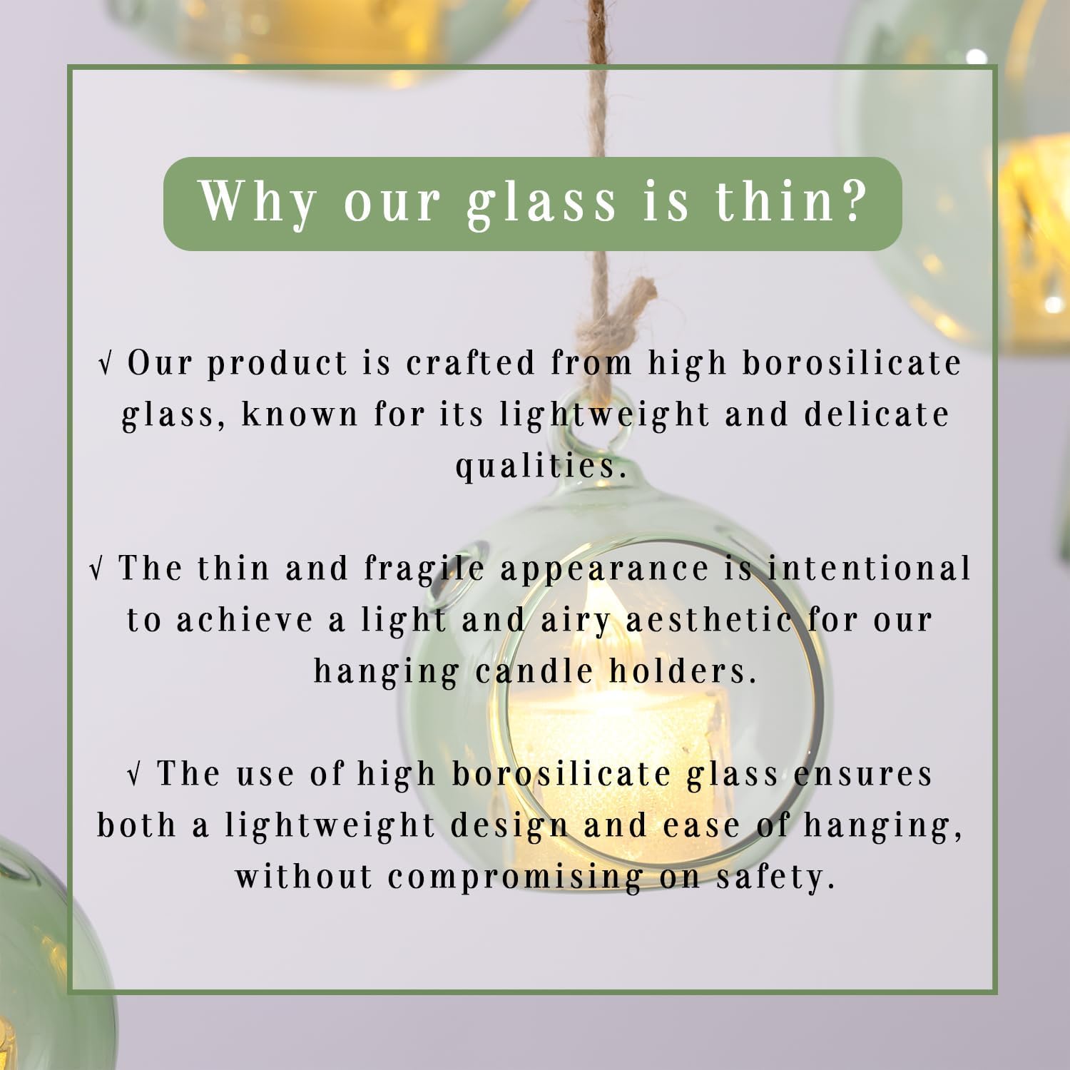 LETINE 12pcs Green Glass Orb Set, 2.17" & 1.93" Spheres for Air Plant Terrarium, Tea Light & Votive Candle Holders - Ideal for Wedding Centerpieces, Christmas Table Decorations, Rehearsal Dinner-VerdiqueGarden