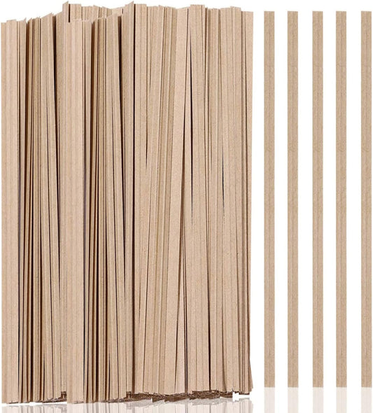 1000 Pcs Twist Ties, Kraft Paper Twist Ties Plant Ties Reusable Bread Ties for Party Cello Candy Coffee Treat Bags Cake Pops (13.8'')-VerdiqueGarden