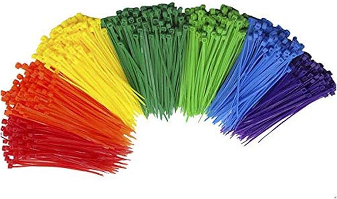 4 Inch Green Zip Ties (1000 Pieces), 18lb Strength, Nylon Cable Wire Ties