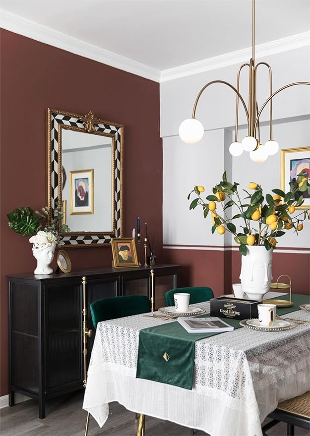 Dimoon 236''x17.7'' Red Peel and Stick Wallpaper Contact Paper Modern Self Adhesive Wall Paper Removable Renter Friendly Textured Solid Color Shelf Cabinet Vinyl Roll (236''x17.7'',Bordeaux Red)-VerdiqueGarden