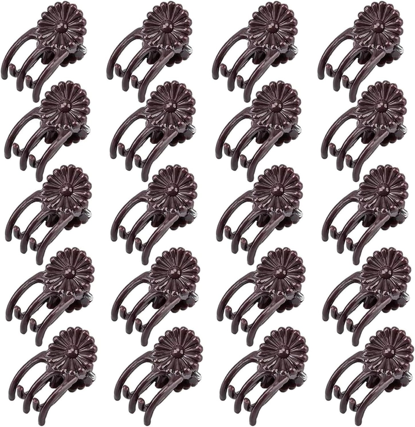 100Pcs Large Plant Clip,Daisy Garden Flower Plant Clip,for Orchids Vine Clip Support Stem Vine Upright Growth (Brown)-VerdiqueGarden