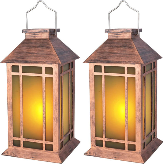 Afirst Solar Lantern Outdoor, Hanging Lights Decorative Outdoor Lighting Waterproof Umbrella Lights for Patio Garden, Table,Party Decor, 2 Pack-VerdiqueGarden