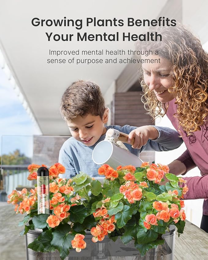 iDOO Hydroponics Growing System Kit 12 Pods, Christmas Gifts Gardening Gifts for Women Mom Dad Kids, Indoor Herb Garden with LED Grow Light for Home School, Indoor Plants Good for Mental Health-VerdiqueGarden