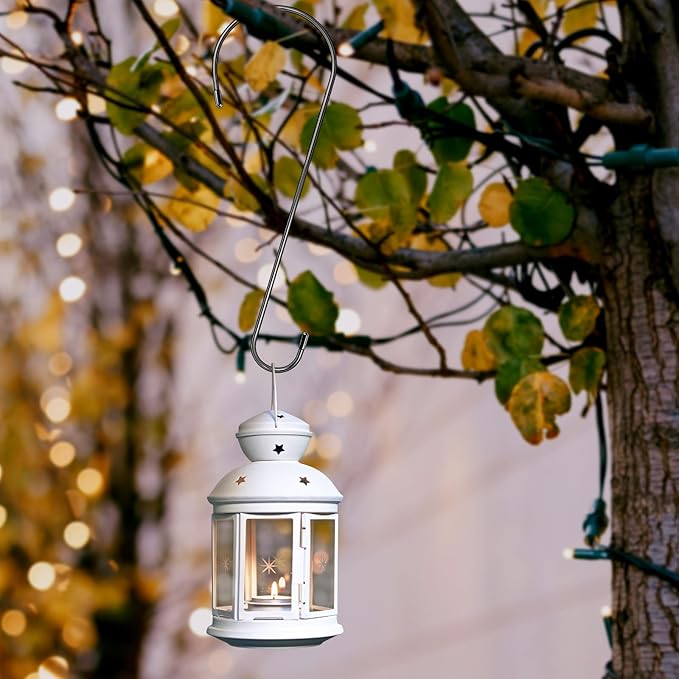 6 Pack 16 Inch Extra Large S Hooks for Hanging Plants, Rust-Proof Heavy Duty Tree Branch Hook Plant Hooks Outdoor for Hanging Bird Feeder,Patio,Indoor Uses-VerdiqueGarden