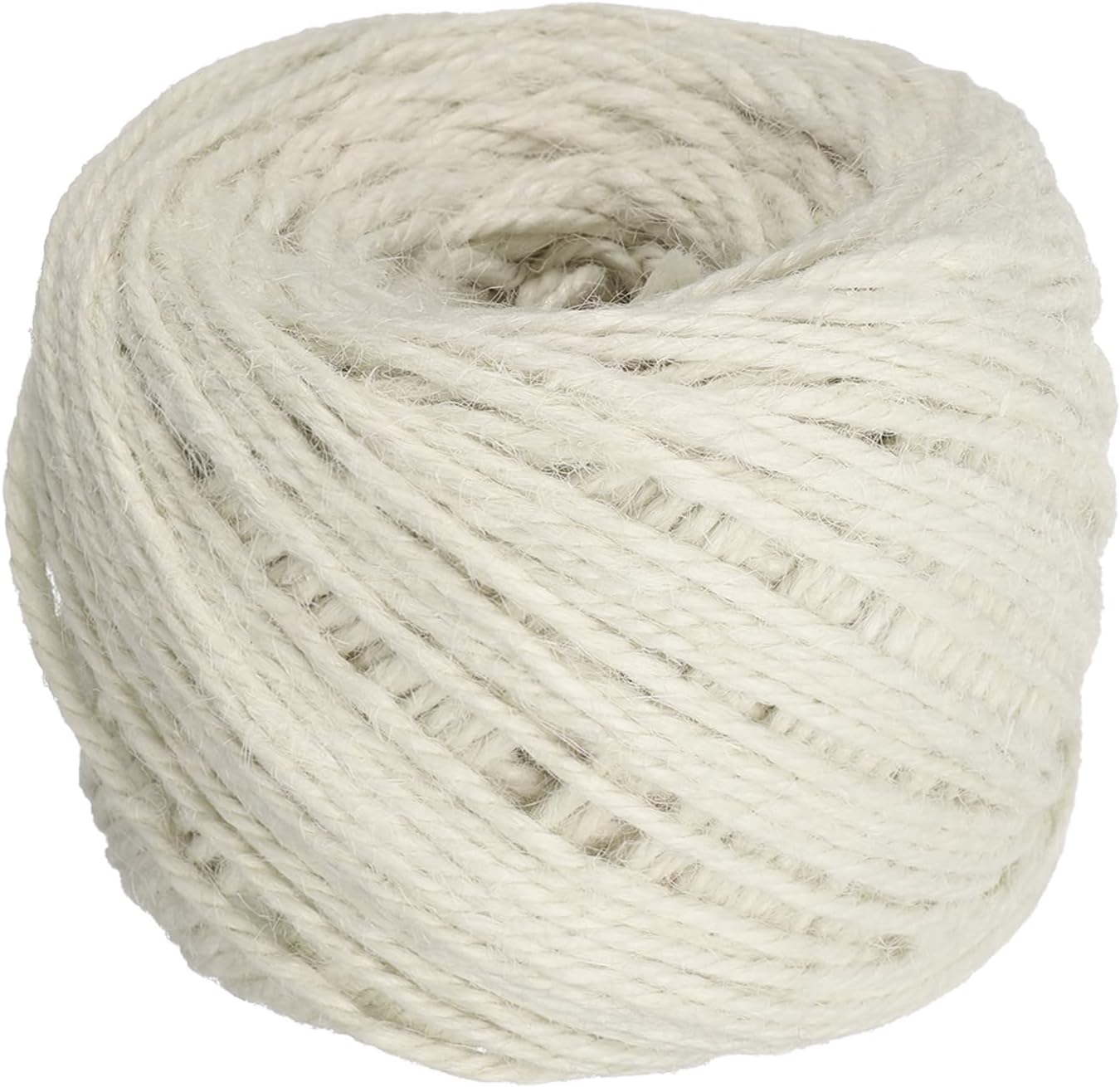 uxcell 328 Feet Natural Jute Twine String,3mm Thin Garden Twine Rope Colored Plant String Cord for DIY Art Crafts Gift Wrapping Decoration Packing Gardening Plant Hanger,White-VerdiqueGarden