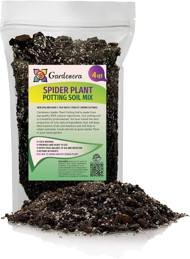 Premium Spider Plant Potting Soil Mix - (4 Quart Bag)-VerdiqueGarden