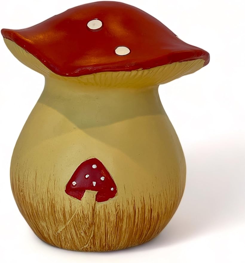 Toadstool Decorative Garden Statue and Key Hider - Hides a Secret Extra Hidden Key Outside in Garden, Yard or Porch-VerdiqueGarden