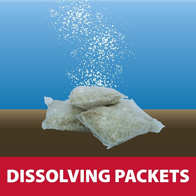 The Pond Guy Seasonal Defense, Spring & Fall Beneficial Bacteria, Barley & Enzymes, Cold Water Pond Sludge & Scum Treatment, Fish & Plant Safe, 12 Packets-VerdiqueGarden