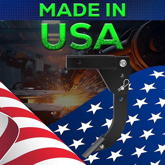 3 Point Trencher Ripper Attachment fit 2" Receivers, Hitch Mounted Ripper for Tractor Lawn Mower ATV UTV, Adjustable Subsoiler Plow with Replacement Plough Blade in Garden Farm Bury Pipes Sow Seeds-VerdiqueGarden