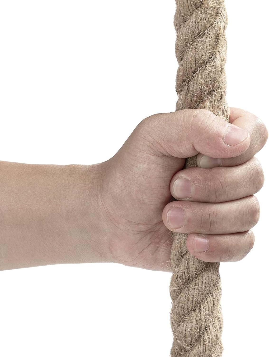 Jute Rope 1 Inch 49 Feet Twisted Hemp Rope for Crafts, Climbing, Hammock, Nautical, Tug of War, Railings, Landscaping, Home Decorating (1 inch x 49 ft)-VerdiqueGarden