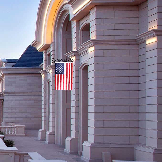 Wall Garden Flag Holder 2 Pack,Wall Garden Flag Stand,Garden Flag Scroll Hanger,Garden Flag Wall Hanger,one Piece Garden Flag Stand for Wall Porch,Great Gifts Ideas-VerdiqueGarden