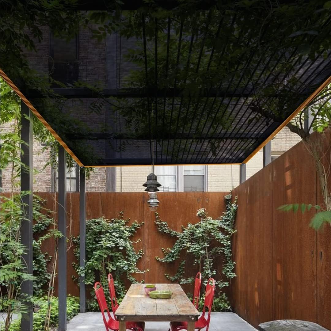 QLOFEI Shade Cloth for Garden, 70% Sun Screens for Patio Pergola Outdoor, Easy to Hang Mesh Tarp Shade Cloth with Grommets, Sunblock Neting Cover for Kennel Chicken Coop Plant, 30x30 FT-VerdiqueGarden